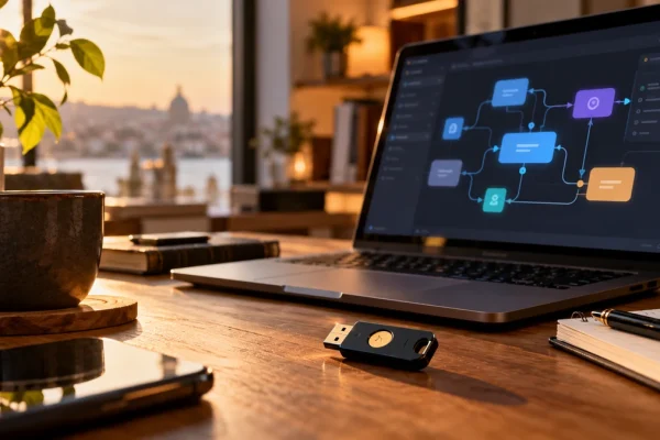 Contrôle des accès informatiques dans un espace de travail